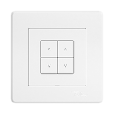 Image d'un interrupteur/poussoir de store blanc en design EDIZIOdue
