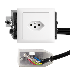 Abbildung von einer Steckdose für Installationskanäle