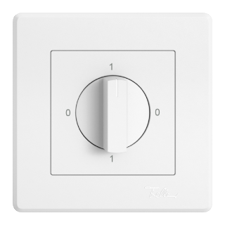 Image de produit d'un commutateur rotatif blanc