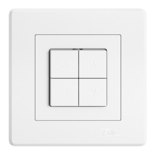 Image d'un interrupteur/poussoir de store blanc en design EDIZIOdue