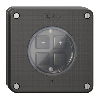 Wiser by Feller Schalter im Design NEVO. Farbe: schwarz