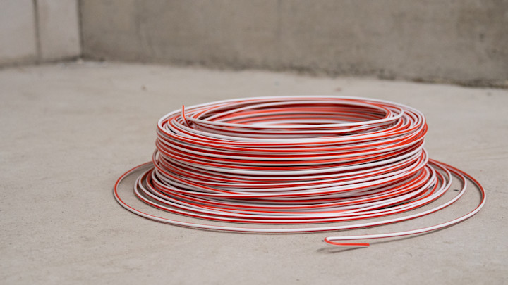 Wiser by Feller Draht aufgerollt