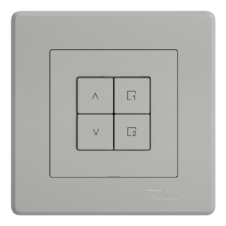 Design Edizio.liv, hellgrauer Schalter