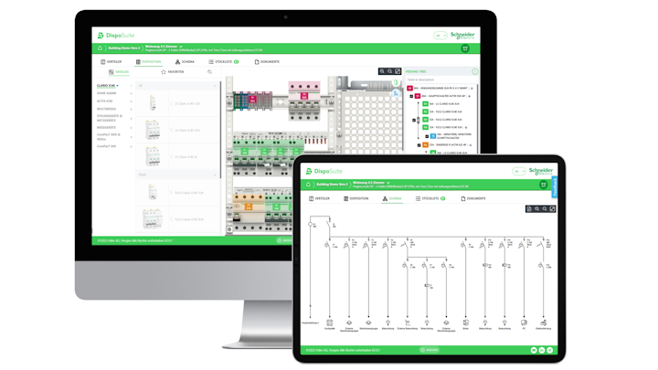 Il software DispoSuite su desktop e tablet